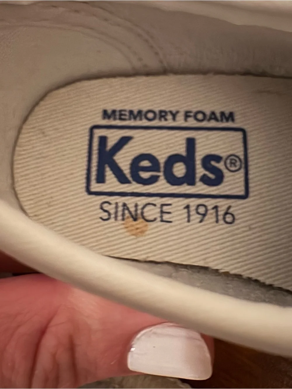Keds Kids Memory Foam Canvas Sneakers in White